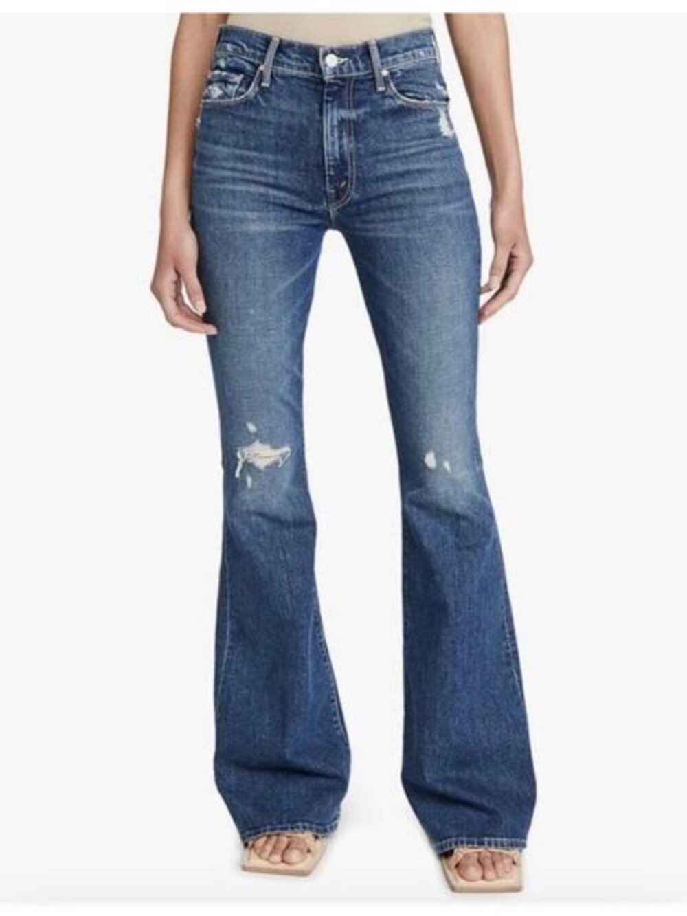 Mother SUPERIOR The Super Cruiser Flare Jeans in Born to Bite Size‎ 30